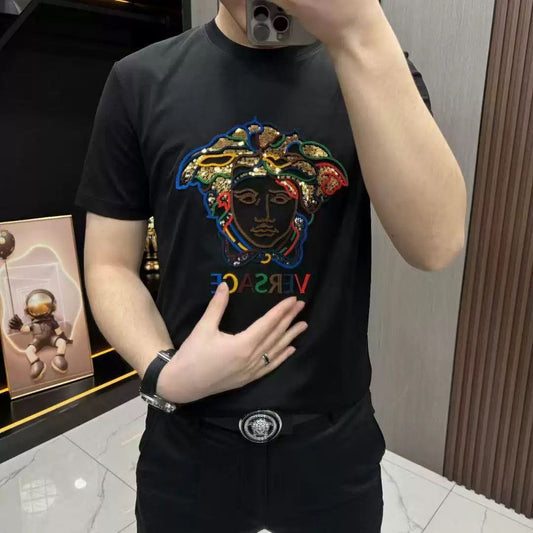 letter 2 color fashion T-shirt 090201