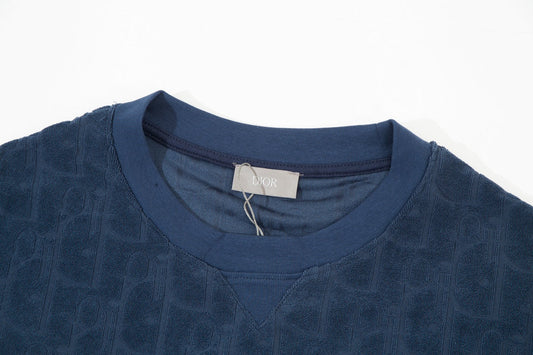 Jacquard towelling T-shirt