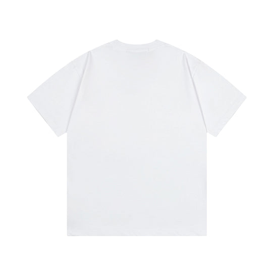 EMBOSSED PRINT COTTON T-SHIRT