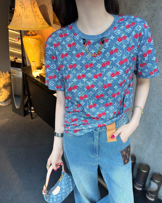 Cherry Print T-Shirt